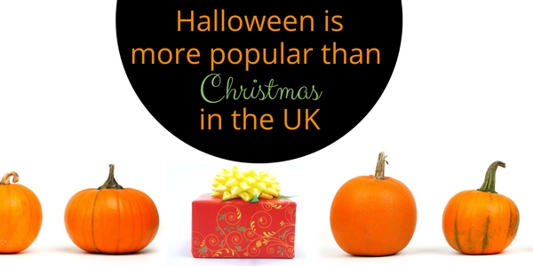 Halloween is more popular than Christmas in the UK