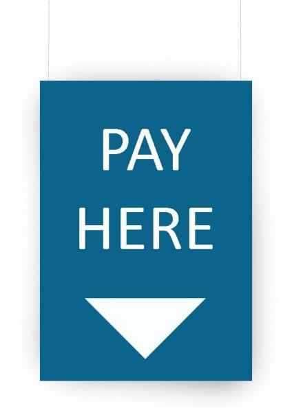 Hanging Foam Board Sign 600x900mm