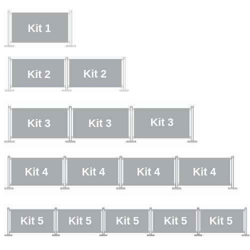 Kit 5 - Chrome Cafe Barrier System