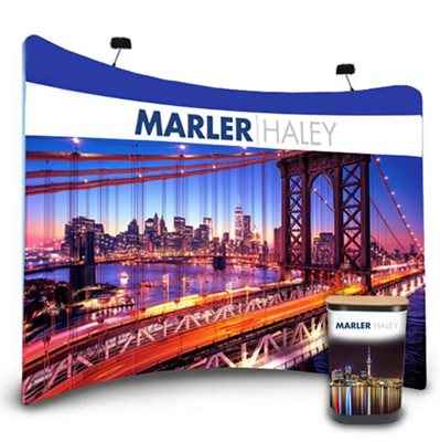 3.0m Curved Tension Fabric Display Bundle