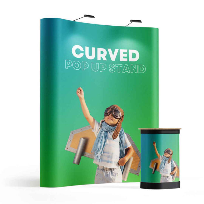 3x2m Curved Pop Up Display