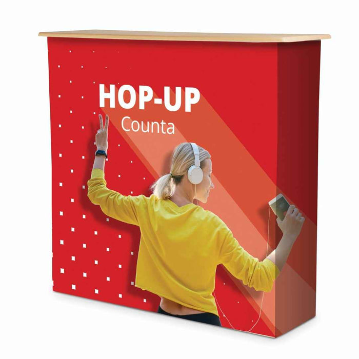 Hop Up Display Counter with Graphic Wrap