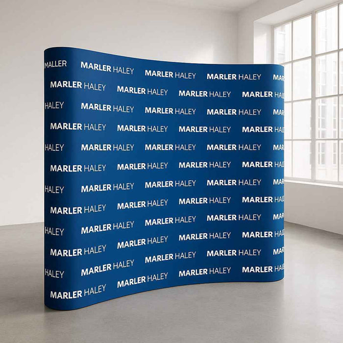 Step and Repeat Curved Pop Up Stand