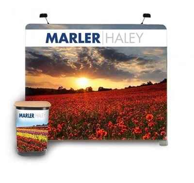 2.4m Straight Tension Fabric Display Bundle