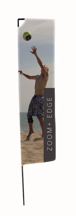 Medium Edge Rectangular Flag - 2.9m