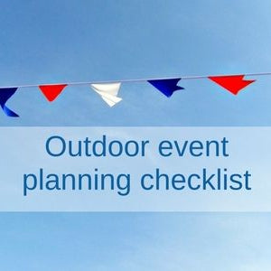 Outdoor event planning checklist