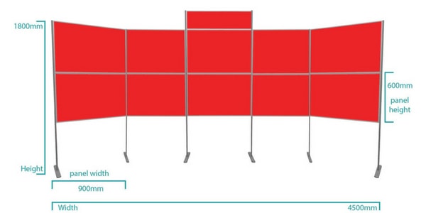 10 Panel Lightweight Pole and Panel Kit