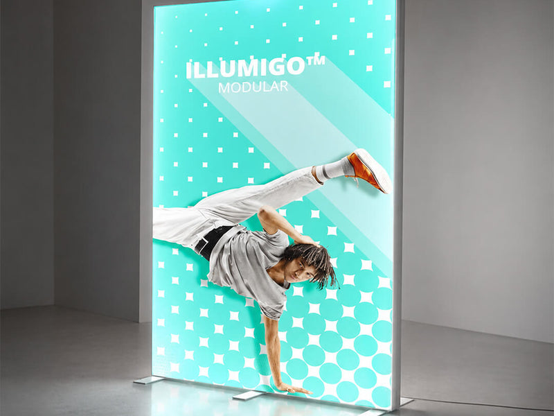 iLLUMiGO™ Modular LED Lightbox – 2.38m High Backlit Display