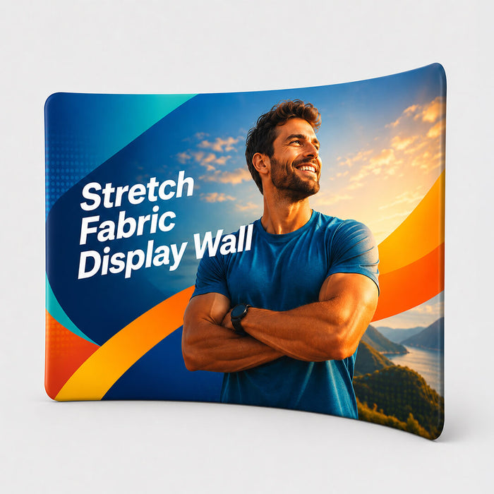 Stretch Fabric Display Wall - Curved