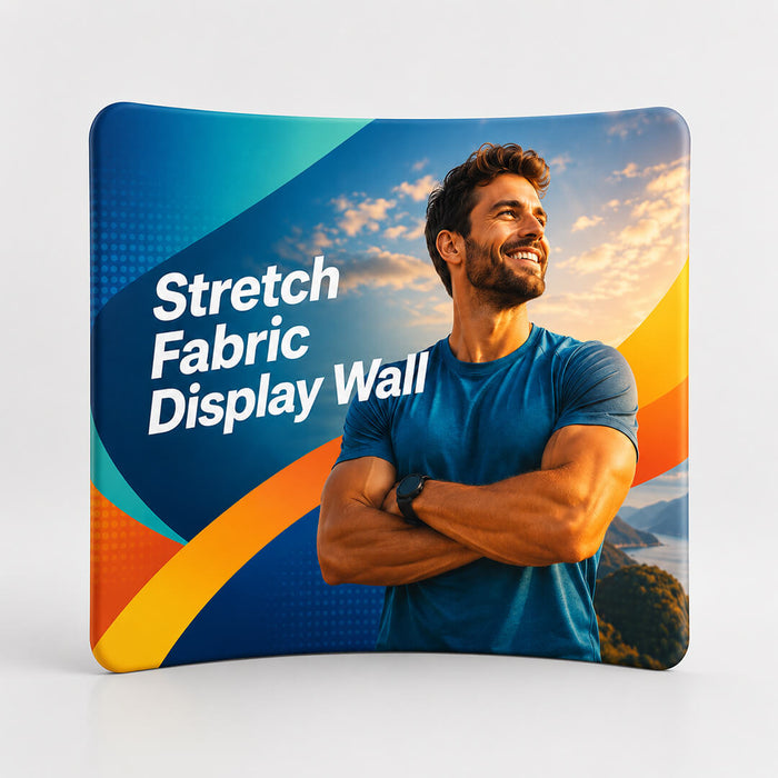 Stretch Fabric Display Wall - Curved