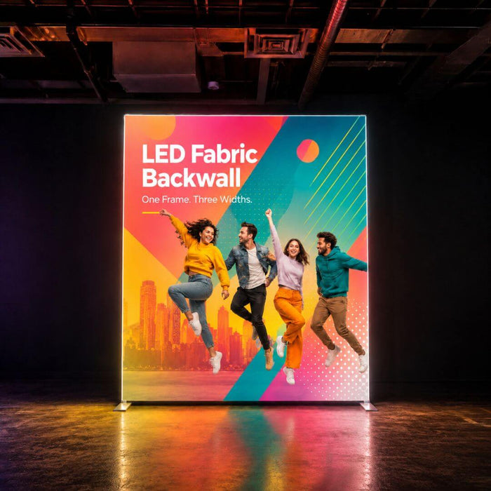 2m Formulate LED Fabric Exhibition Backwall