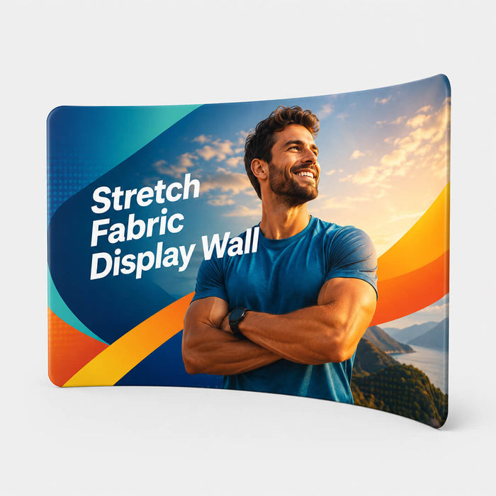 Stretch Fabric Display Wall - Curved