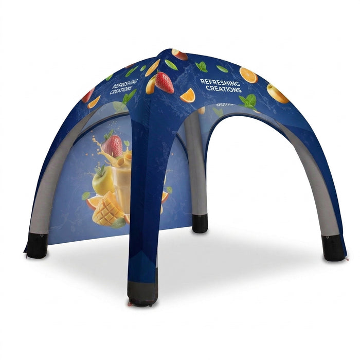 Bora inflatable tent 3x3m with single wall graphic - outdoor event branding