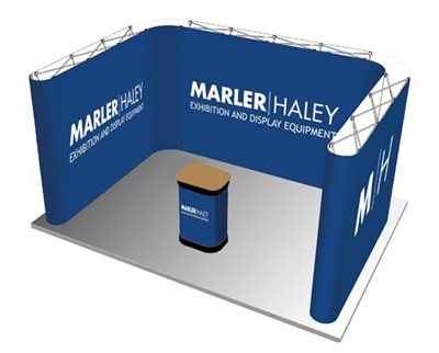 4m x 3m U Shaped Pop Up System | Marler Haley
