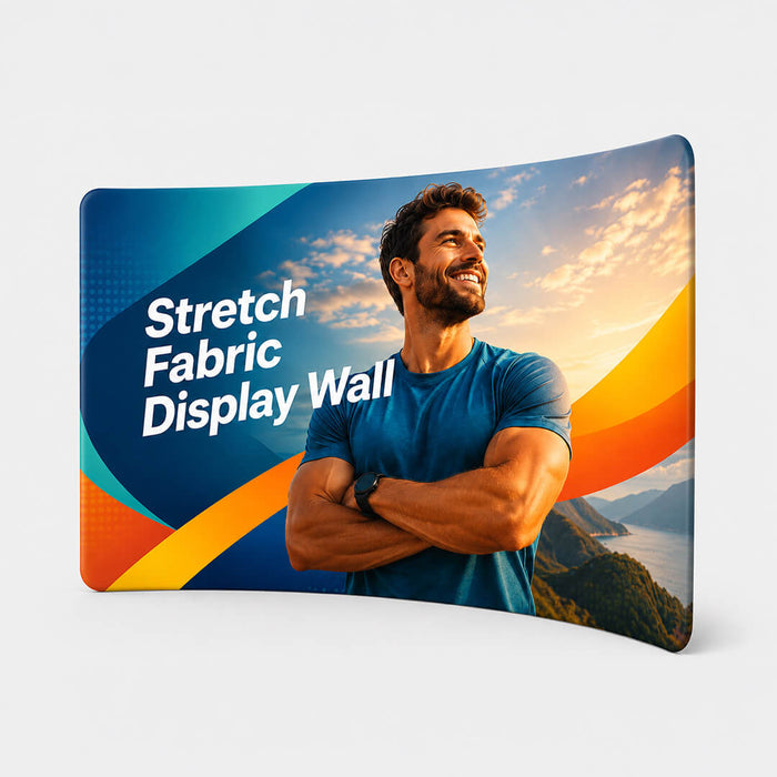 Stretch Fabric Display Wall - Curved