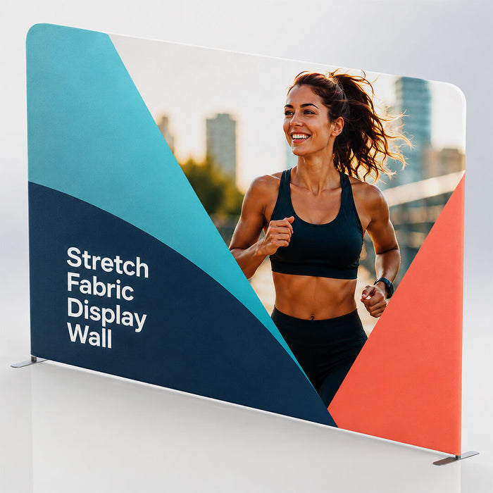 4m Stretch Fabric Display Backwall - Straight