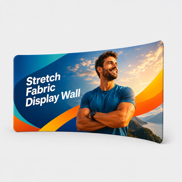 Stretch Fabric Display Wall - Curved