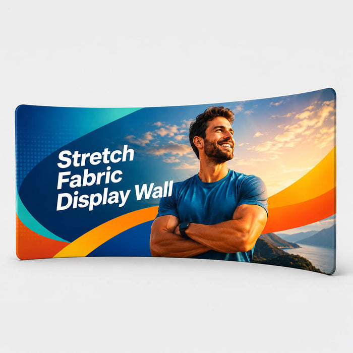 Stretch Fabric Display Wall - Curved