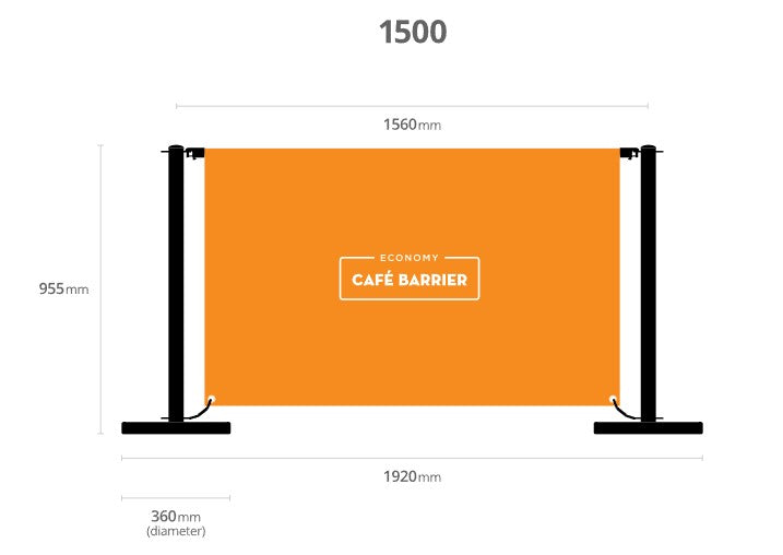 Black Cafe Barrier System