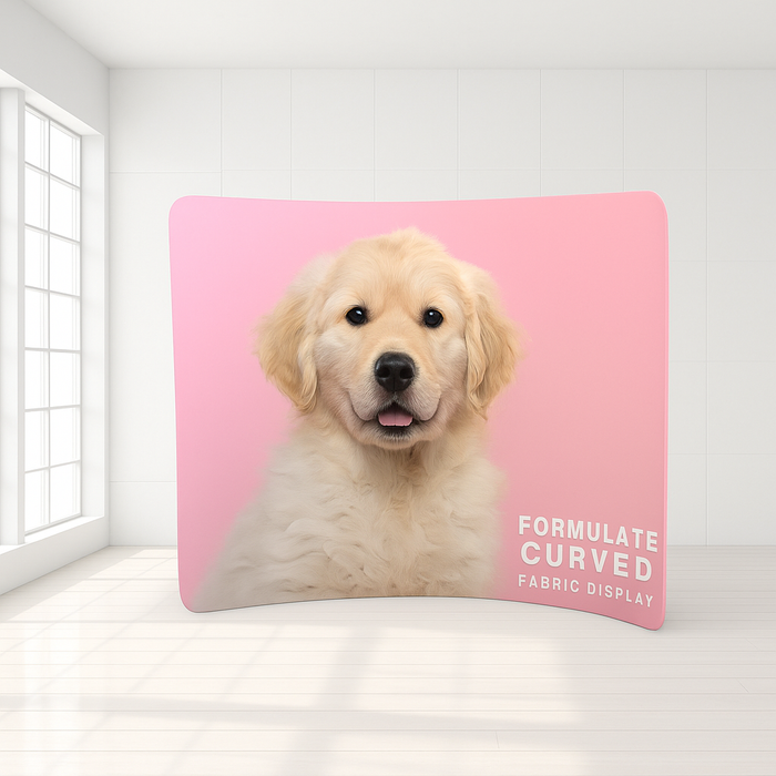 Formulate Curved Tension Fabric Display
