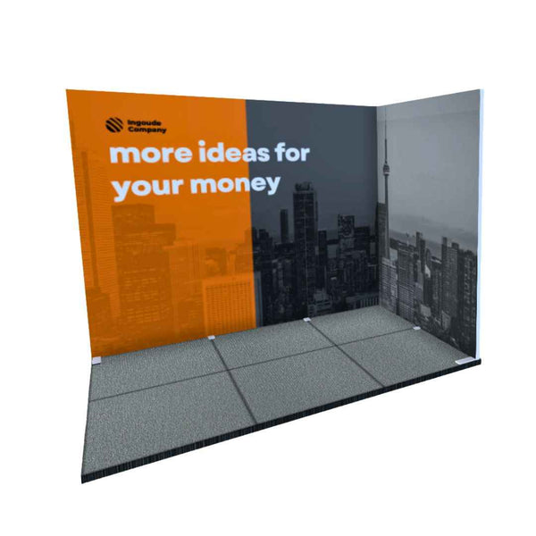 FASTFRAME™ 6M² L Shaped Modular Exhibition Stand