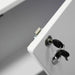 IllumiLOCK LED Lightbox Exhibition Counter close up of door lock with key