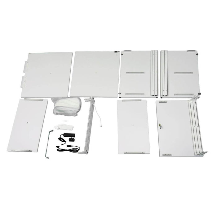 IllumiLOCK LED Lightbox Exhibition Counter  layout of compenents