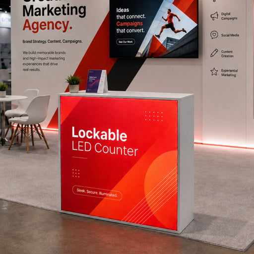 IllumiLOCK LED Lightbox Exhibition Counter 