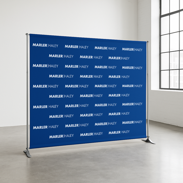 Logo Backwall Banner Frame Marler Haley