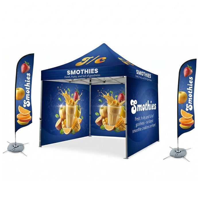 Branded Gazebo & Feather Flag Bundle