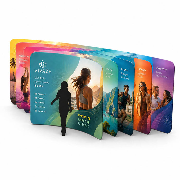 Stretch Fabric Display Wall - Curved
