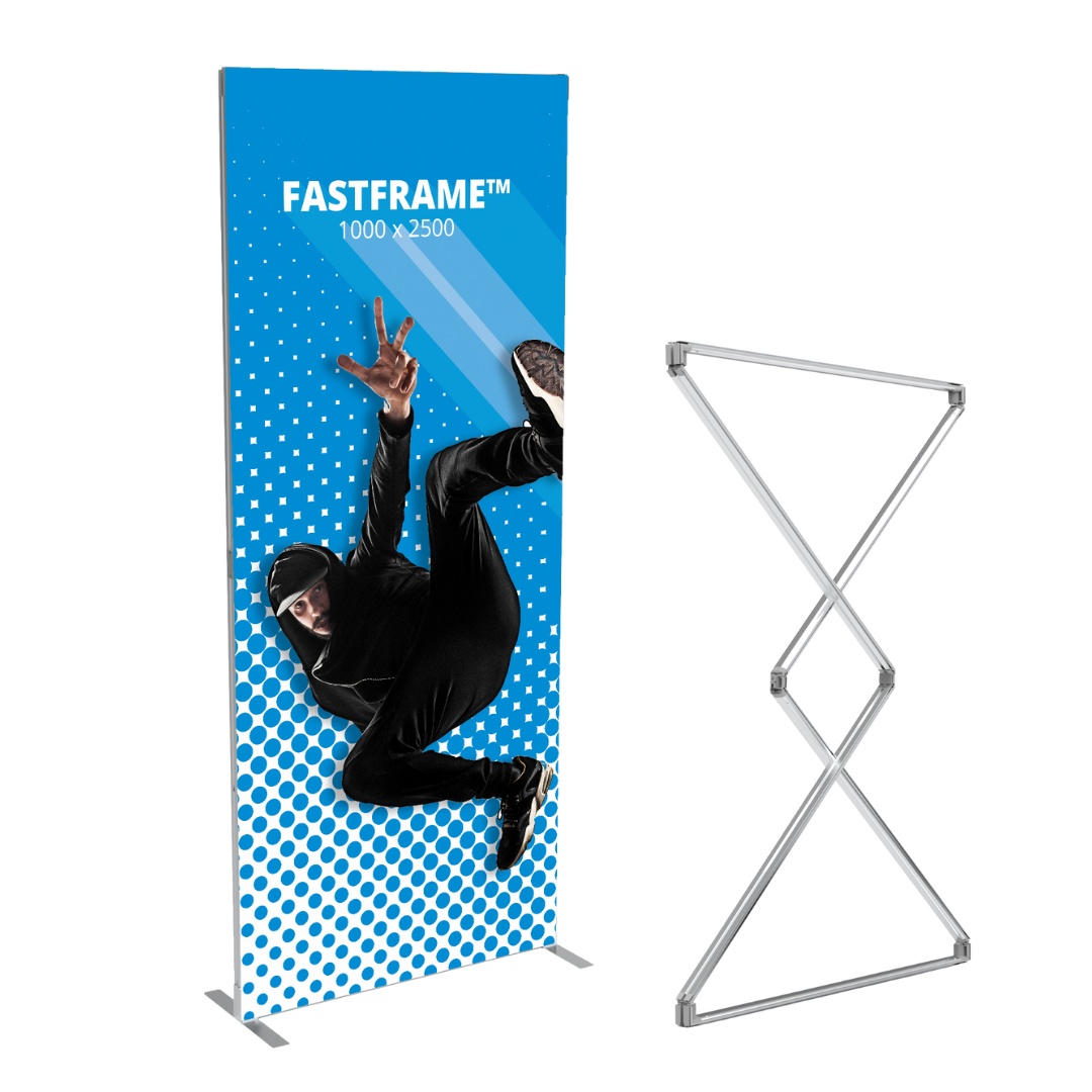 FASTFRAME™ 1000x2500mm Tension Fabric Display Stand | Marler Haley