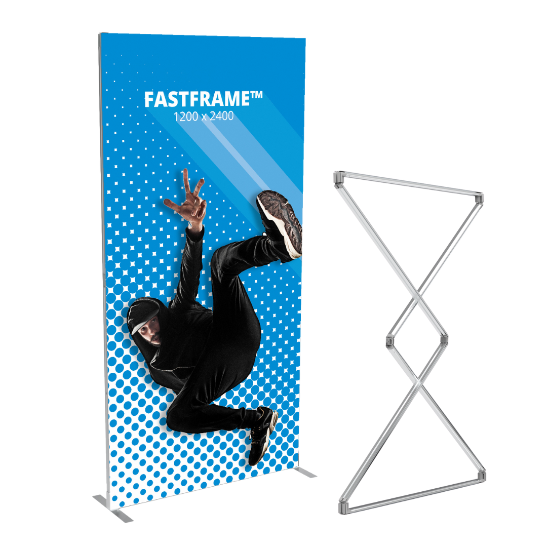 FASTFRAME™ 1200x2400mm Tension Fabric Display Stand | Marler Haley