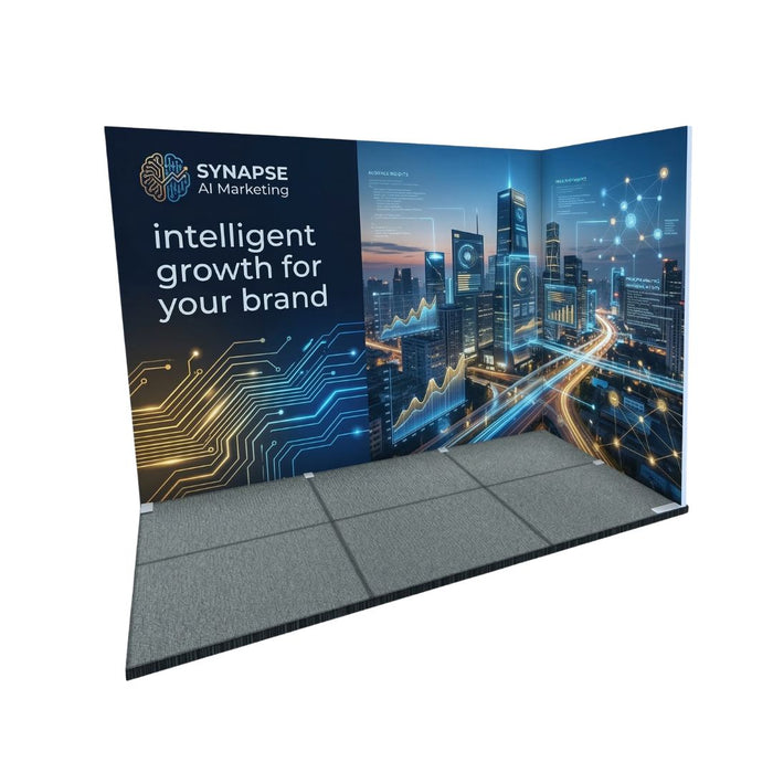 FASTFRAME™ 6M² L Shaped Modular Exhibition Stand