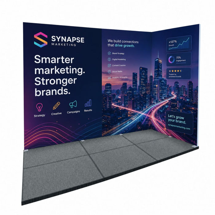 FASTFRAME™ 6M² L Shaped Modular Exhibition Stand