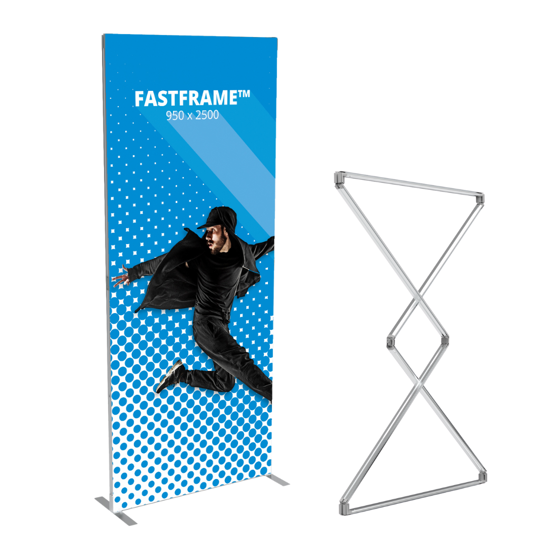 FASTFRAME™ 950x2500mm Tension Fabric Display Stand | Marler Haley