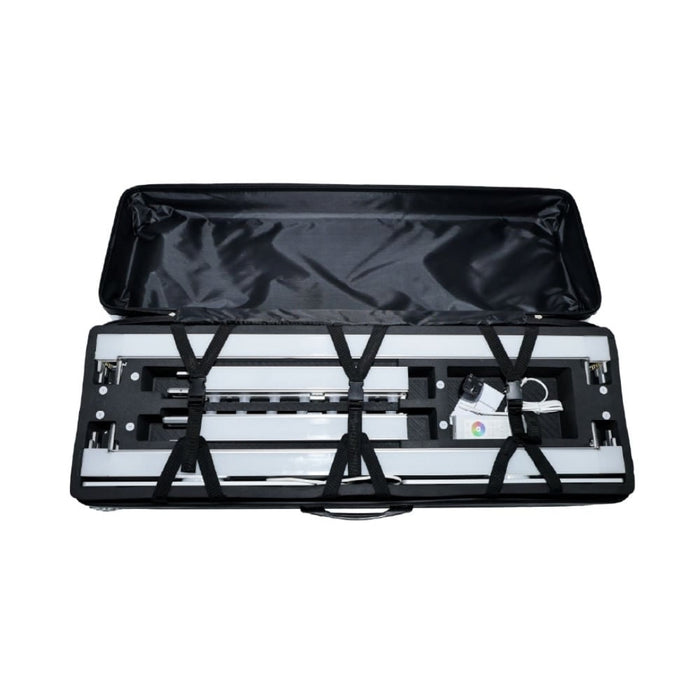 illumiGLOW RGB Illuminated Frame Display Stand - 1m Wide - Open Case