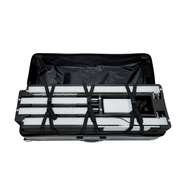 illumiGLOW RGB Illuminated Frame Display Stand – 1.5m / 2m Wide - Open Case