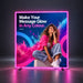 illumiGLOW RGB Illuminated Frame Display Stand – 1.5m / 2m Wide