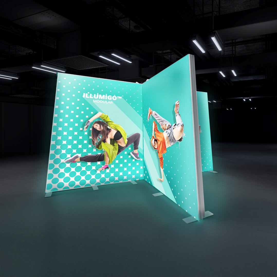 Modular Light Box Display iLLUMiGO™ Modular Lightbox Display System (2380mm High) — Marler Haley