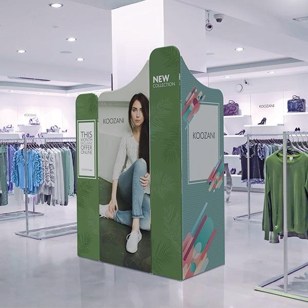 Modulate™ 2m x 1m L-Shaped Fabric Display