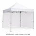 3x3m Plain White Gazebo + 2 Full Wall