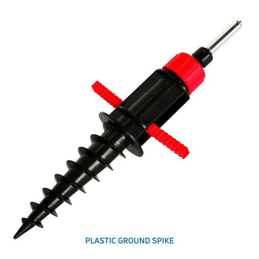 Plastic ground stake base for feather flag — small and medium sizes