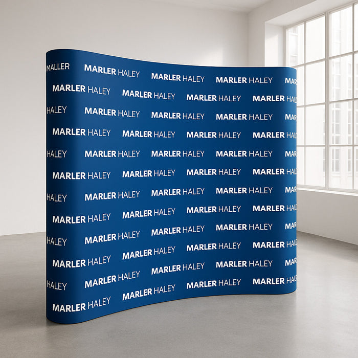 Step and Repeat Curved Pop Up Stand