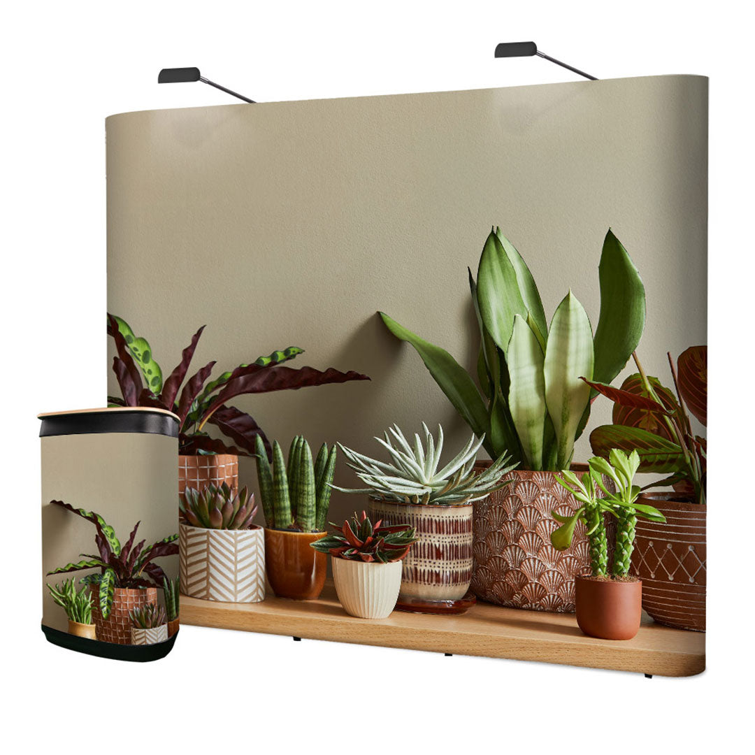 Pop Up Display Stand Bundle Curved & Straight | Marler Haley