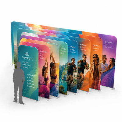 Stretch Fabric Display Wall - Straight