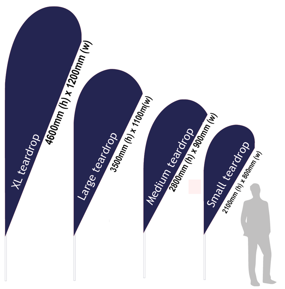 Teardrop Flag Custom Printed Advertising Flags Marler Haley